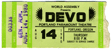 Aug. 14, 1980 Ticket Stub